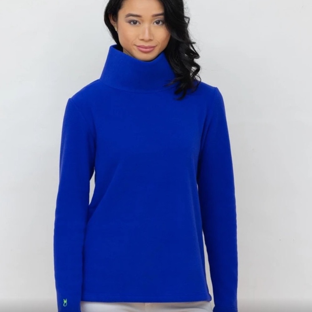 NWT Dudley Stephens Greenpoint Funnel Neck Fleece in Cobalt Size XXL